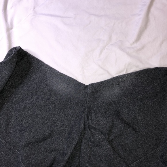 Insa Charcoal Gray, Jersey Knit Blend, Wide Leg, Capri Yoga or Lounging Pants - Picture 9 of 10